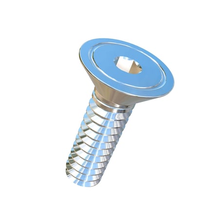 Allied Titanium #6-32 Socket Head Cap Screw, Socket, Plain Titanium, 1/2 in Length 0003790